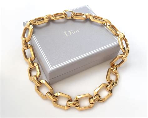 dior gold pendant necklace|vintage Dior necklace gold.